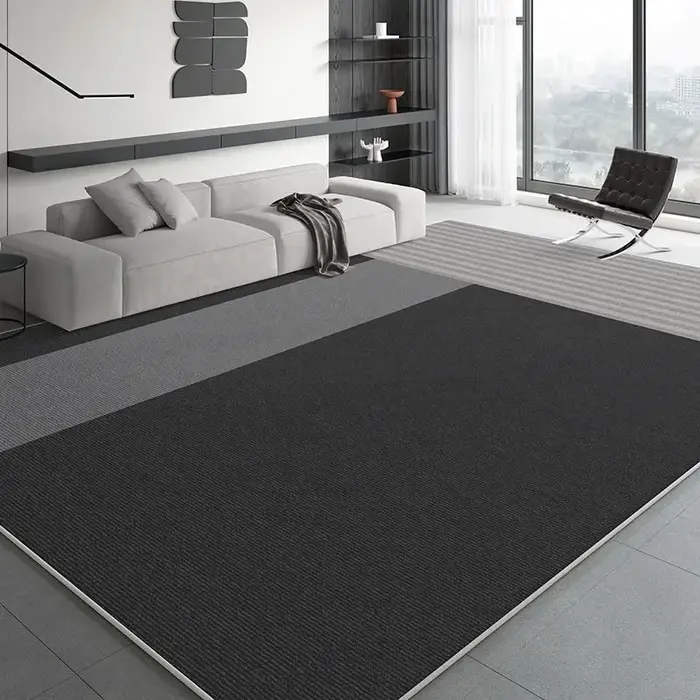 VIKAMA Tapis ton gris haut de gamme – Résistant à la saleté et antidérapant pour tapis de sol de sal