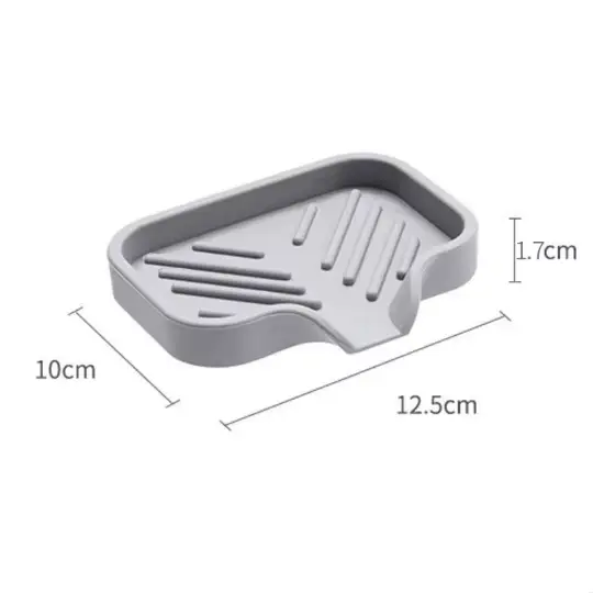 Plateau d'évier en Silicone avec vidange, support de rangement d'éponge de savon, comptoir d'évier, 