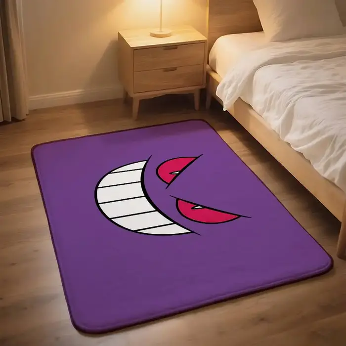 Tapis de salle de bain antidérapant, motif Anime G-Gengar, tapis de porte, tapis de décoration pour la maison, tapis de porte d'entrée, résistant aux rayures