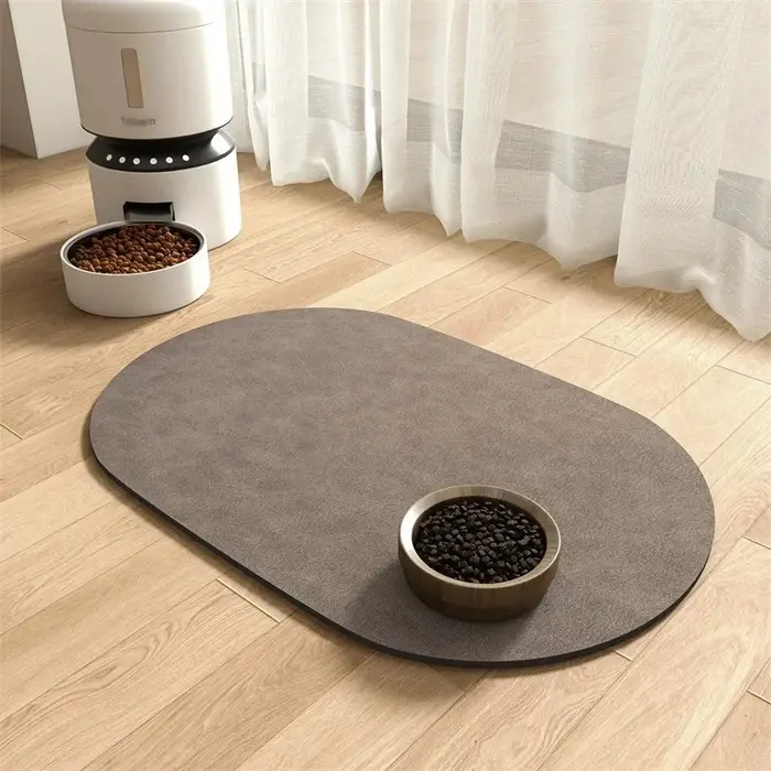 Tapis de nourriture absorbant pour chien-tapis pour chien pour bol de nourriture et d'eau tapis de n