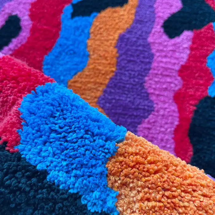 Tapis Tufté Torsadé Souriant