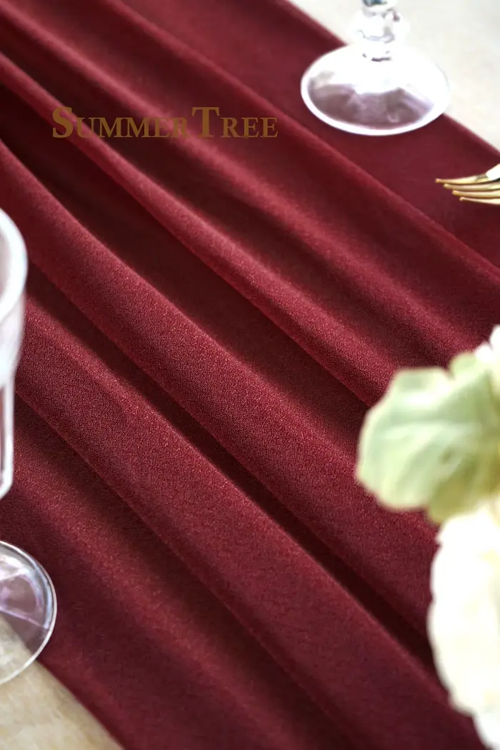 Chemin de table transparent de luxe pour mariage, décorations rustiques Boho, fête des patients, dou
