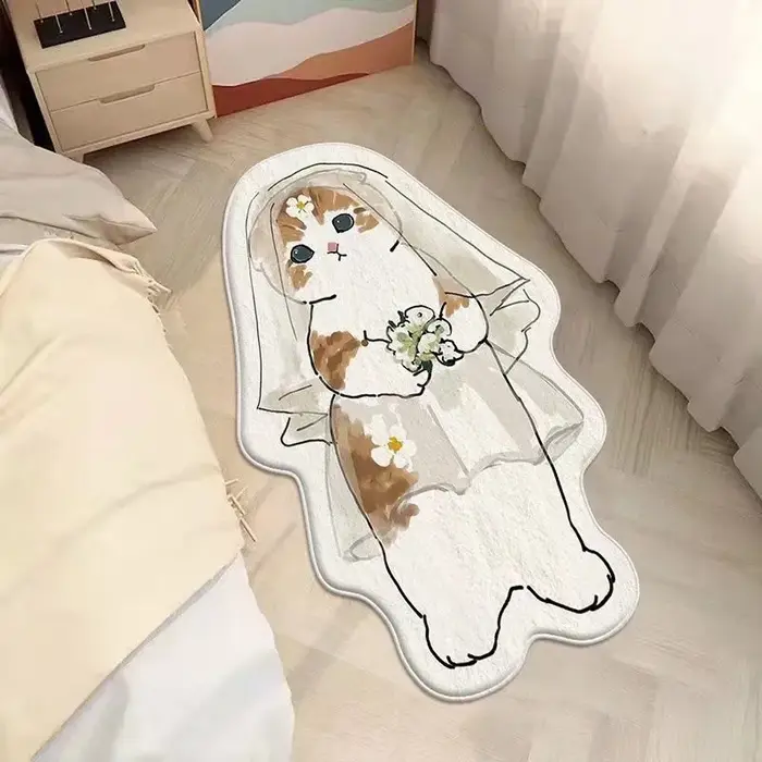 Tapis de chevet antidérapant pour chambre à coucher