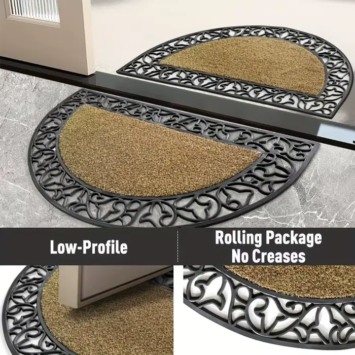 Tapis d'entrée extérieur en PVC ajouré pour drainage, tapis de sol antidérapant, anti-boue, imperméable, durable, pour patio et cour, anti-déformation