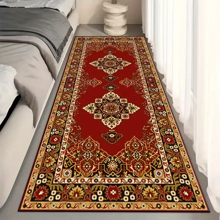 VIKAMA – tapis de Style persan Vintage, résistant aux taches et antidérapant, pour entrée et chevet de chambre à coucher, de cuisine, décoration de maison