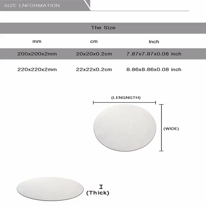 Tapis de souris rond personnalisé bricolage