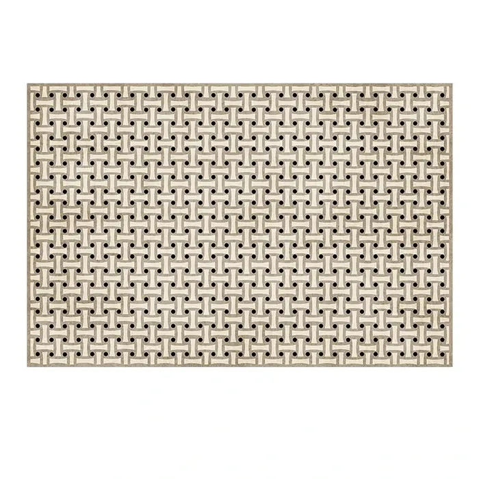 Tapis rétro français pour chambre à coucher, damier, salon, décoration, tapis, Ins, vent, plaid, che