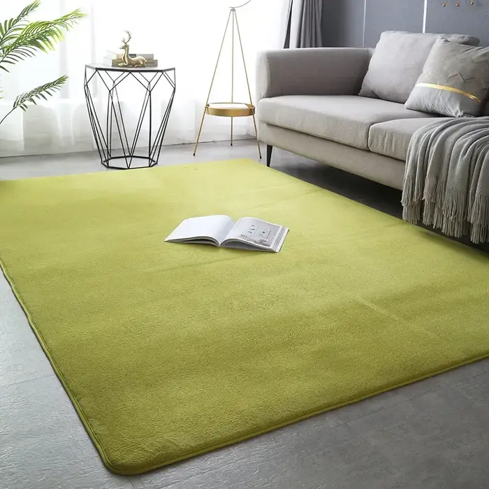 Grand tapis de sol doux gris