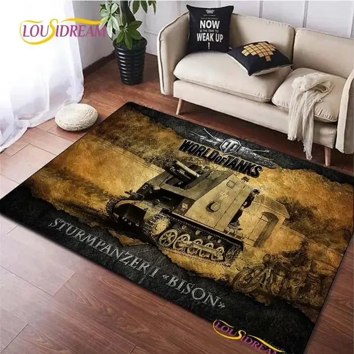 Tapis de jeu World Of Tanks pour salon, chambre à coucher, décoration de Table, porte de cuisine, ta