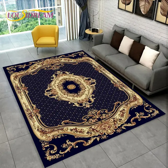 Grand tapis bohème persan de dinde