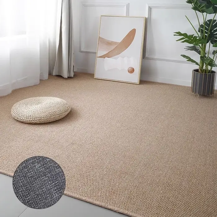 Tapis d'intérieur antidérapant en faux sisal