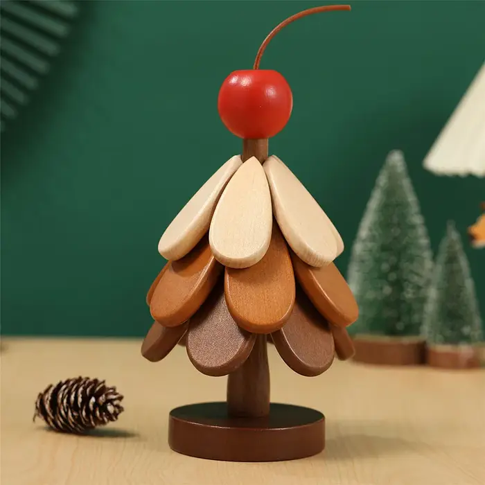 Tapis isolant d'arbre Table à manger en bois massif tapis Anti-brûlure tapis de Pot cadeau de Festiv