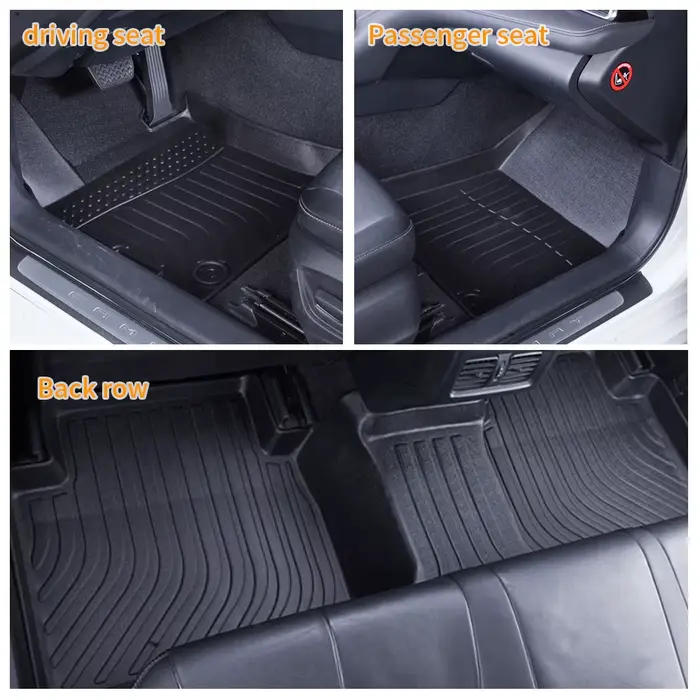 Tapis de sol en caoutchouc pour Volkswagen THARU 2019 – 2024