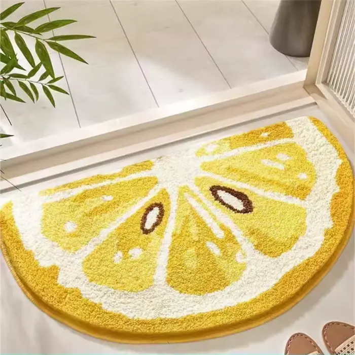 Tapis de sol en imitation cachemire en forme de fruits frais 40*60cm