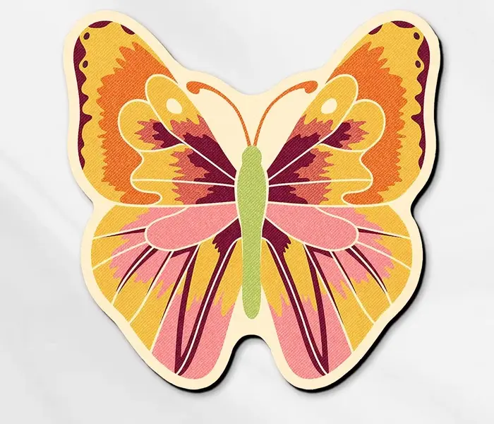 Tapis rose à motif nœud papillon pour chambre à coucher