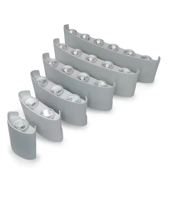 Mur LED lumière IP65 extérieur étanche jardin clôture en aluminium intérieur mode applique pour cham