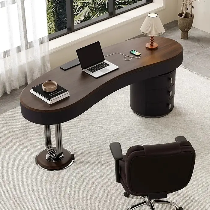 Bureaux d'ordinateur de rangement modernes de luxe élégant ordinateur portable adulte bureau de jeu 