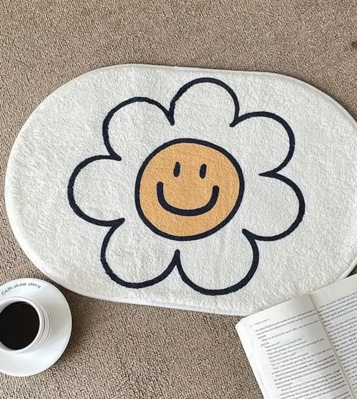 VIKAMA – tapis Floral en Faux cachemire