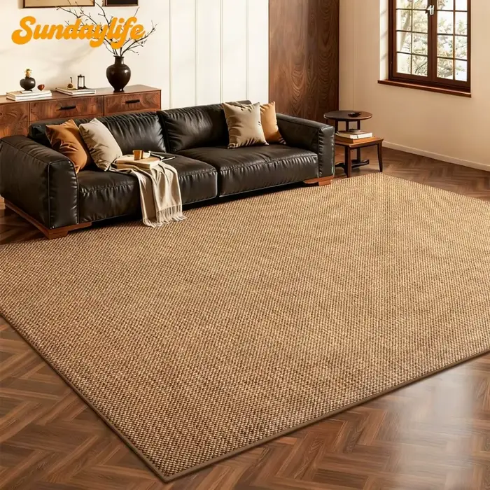 Tapis en faux sisal durable et antidérapant pour couloir