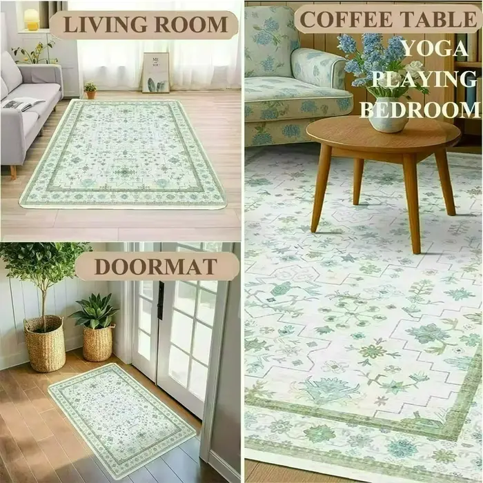 Tapis afghan bohème rouge foncé