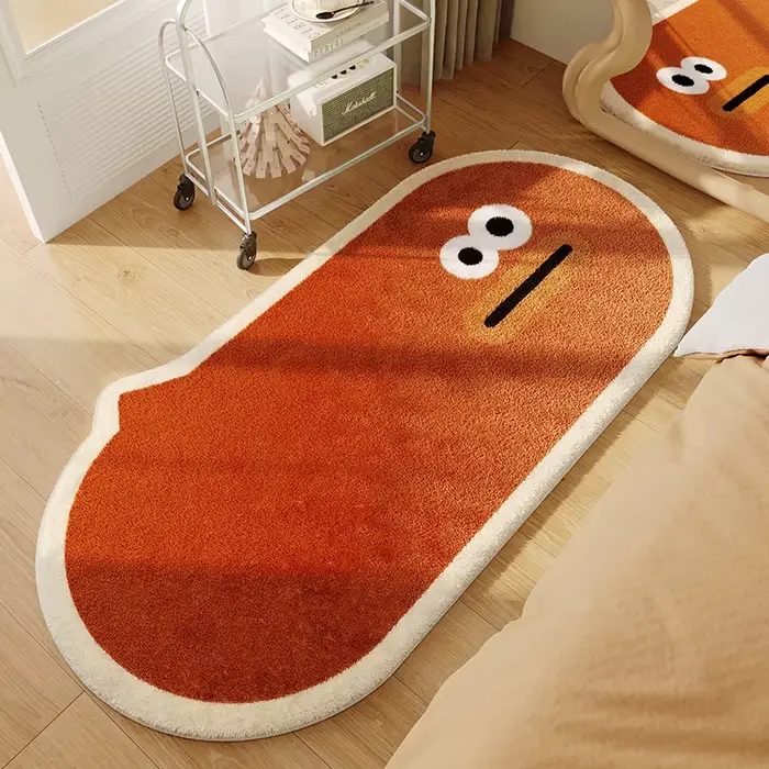 Tapis de Style moderne pour chambre à coucher, en peluche épaisse, décoration de salon, moelleux et 