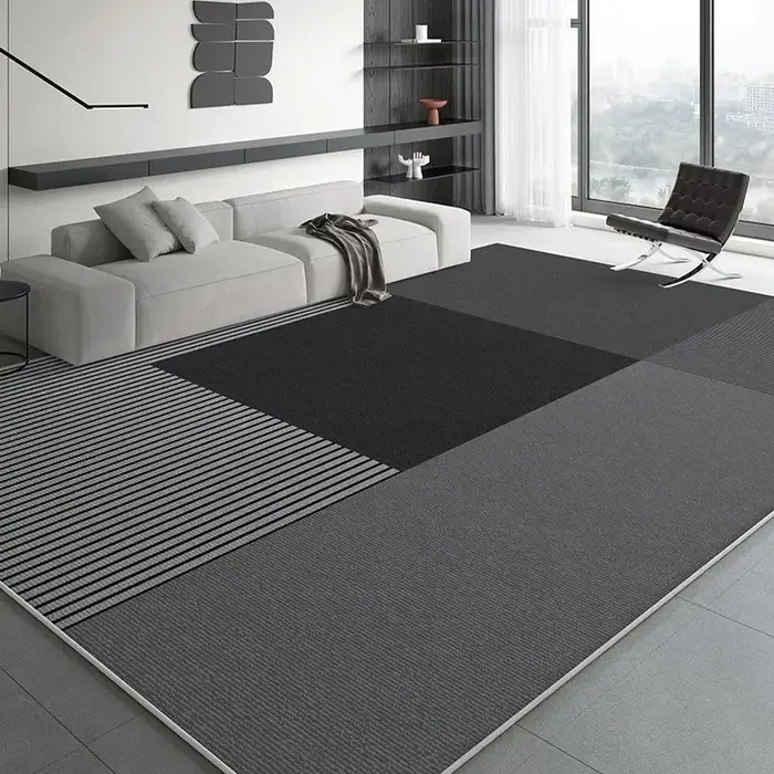 VIKAMA Tapis ton gris haut de gamme – Résistant à la saleté et antidérapant