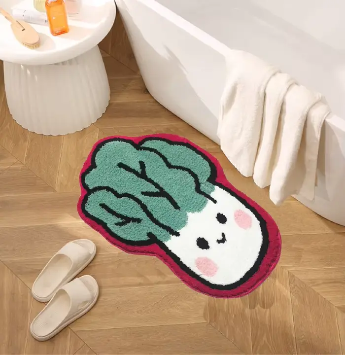 VIKAMA dessin animé saumon chambre chevet tapis décoratif