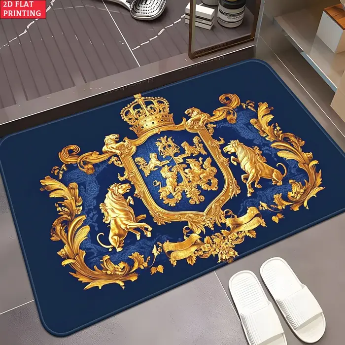 Tapis Royal Crest en velours flanelle imprimé