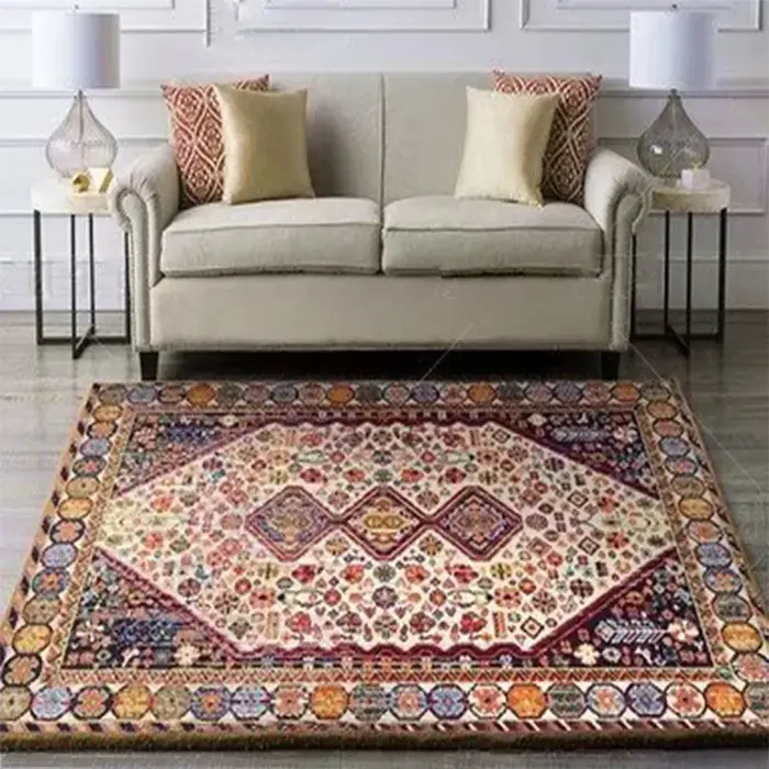 Tapis persan vintage pour salon, tapis non ald lavables, grand tapis de chevet, décor de salon et de chambre à coucher, style ancien, 200x300