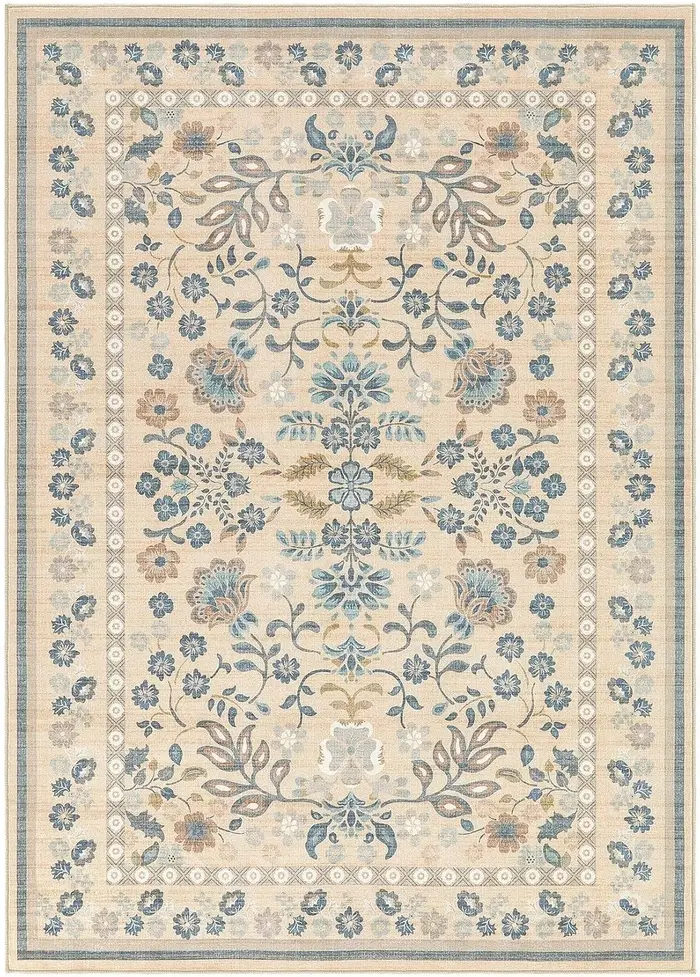Tapis de salon grande taille, tapis de sol de chevet de chambre à coucher, lavable en Machine, fleur