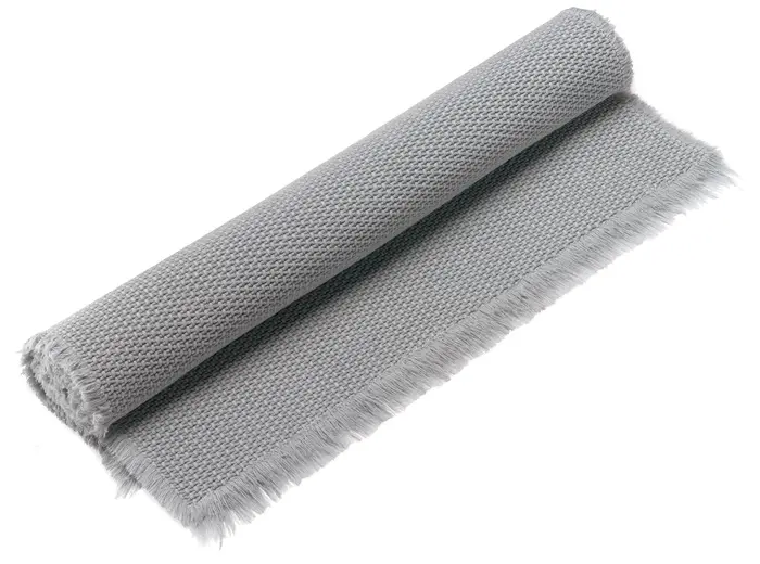Tapis de bain uni Elly Perle 54 x 64
