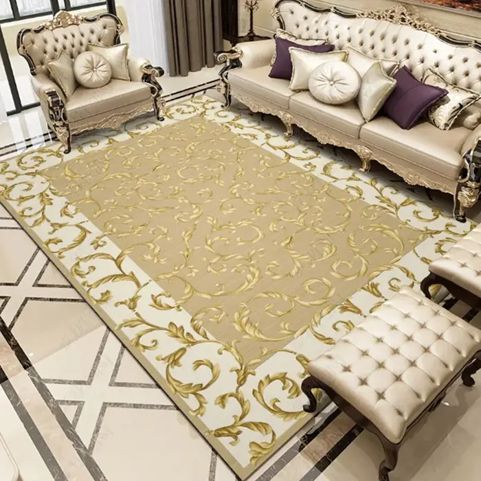 Tapis doux brodés personnalisés pour salon