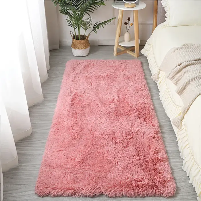 White Indoor Decor Soft and Comfortable Plush Living/Bed/Baby/Study Room Carpet Floor Mats For Home Size:80cmx200cm