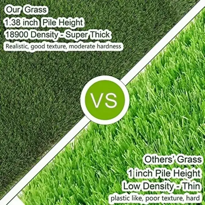 Grand tapis d'herbe artificielle de luxe