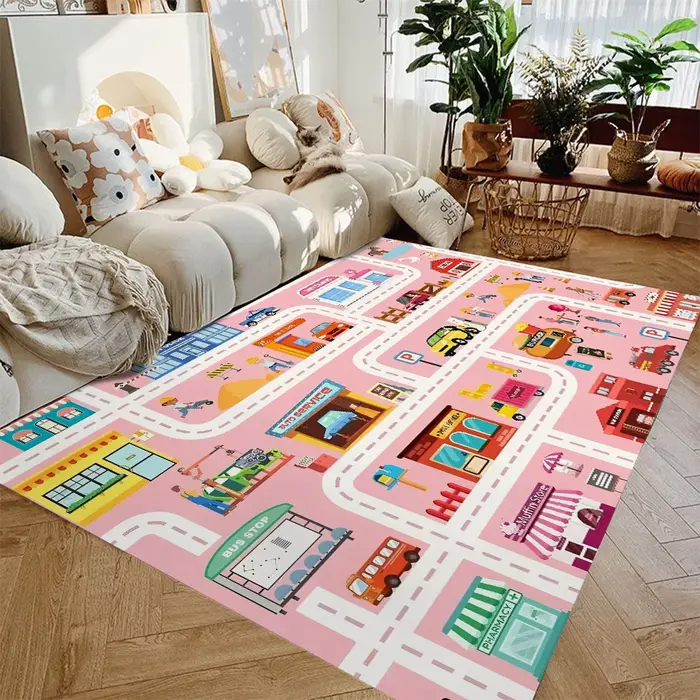 Tapis de jeu de voiture pour garçons et filles