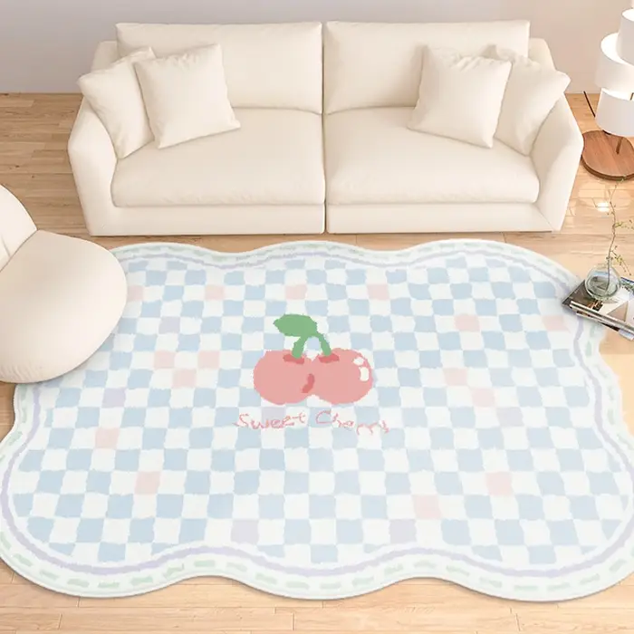 Tapis de décoration de chambre de fille de dessin animé mignon