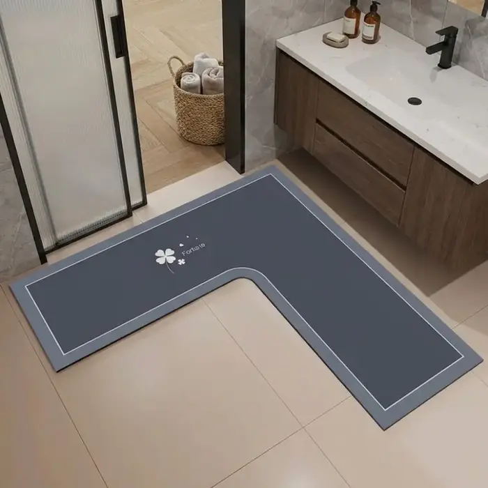 Tapis de cuisine de luxe en forme de L