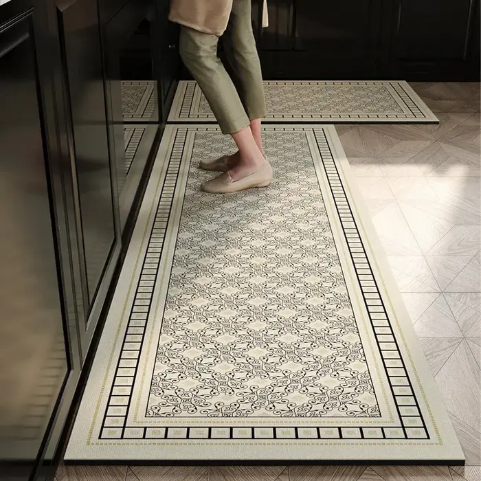 VIKAMA Lot de 2 tapis de cuisine antidérapants