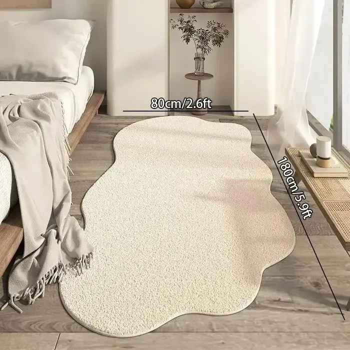 Tapis VIKAMA moderne et simple en forme de nuage irrégulier pour salon, chambre à coucher, chevet, d