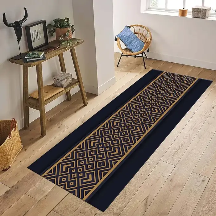 Tapis à motif géométrique, antidérapant, moderne, décoration de la maison, salon, chambre à coucher, entrée, durable