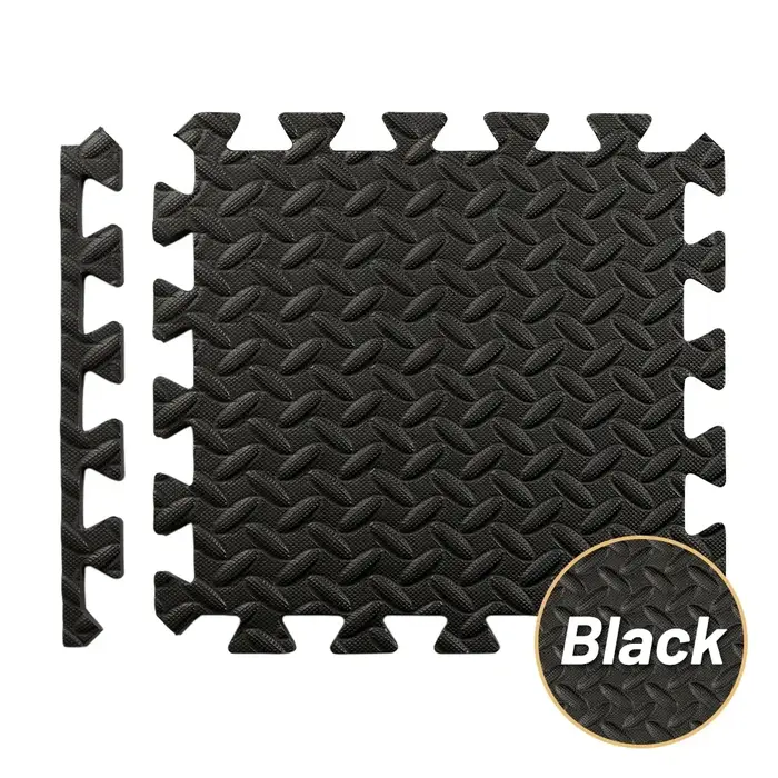 Tapis de Fitness Puzzle 4 ~ 20 pièces, carrelage de sol en mousse entrelacée Eva pour salle de sport