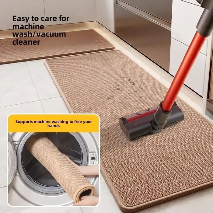 Tapis de sol de cuisine en lin imprimé dessin animé