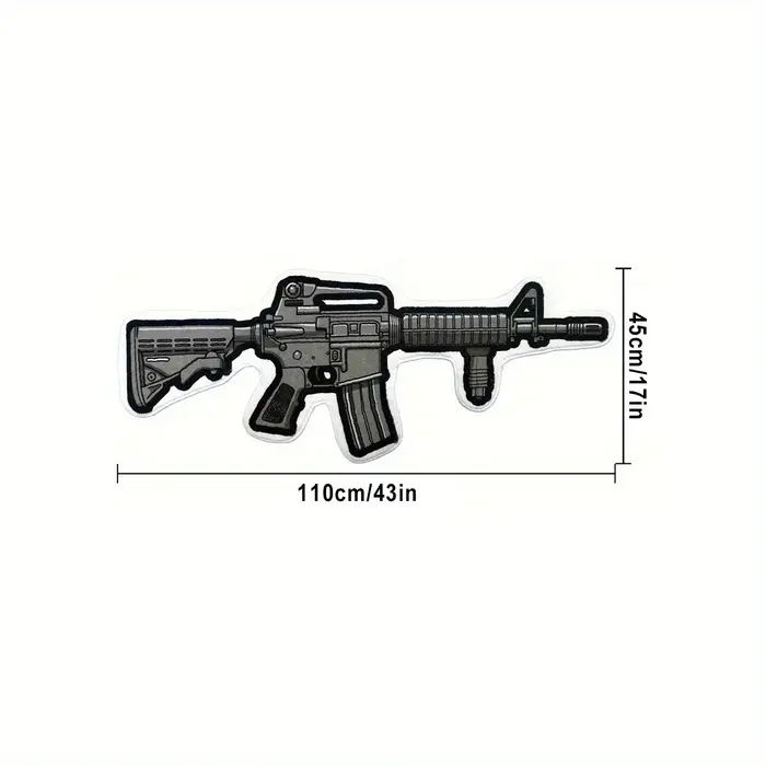 Tapis VIKAMA de style américain à motif de pistolet : antidérapant