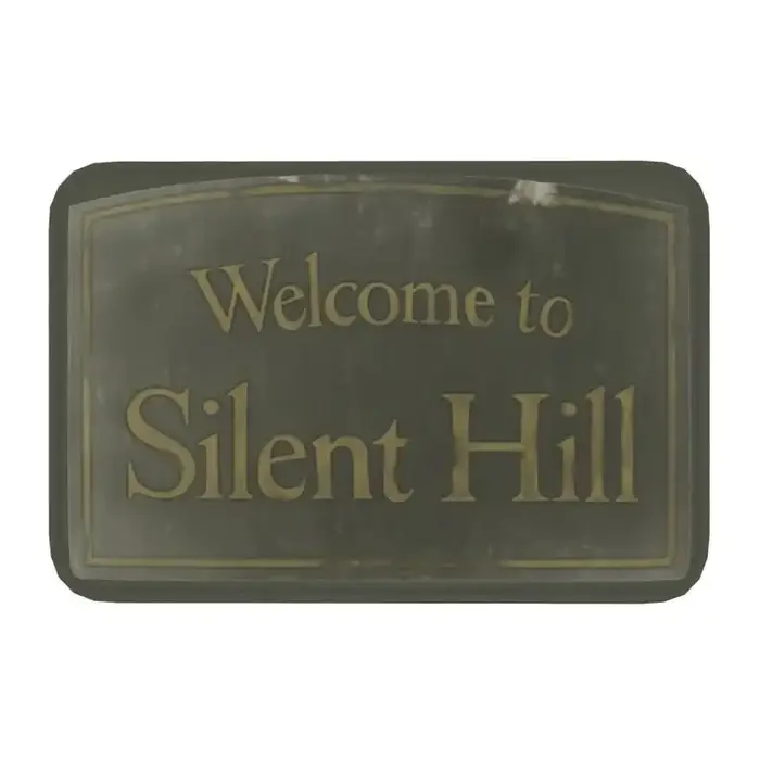 Welcome To Silent Hill-Polymère de porte d'entrée antidérapant, décor de porte d'entrée, chambre à coucher, sol de chevet
