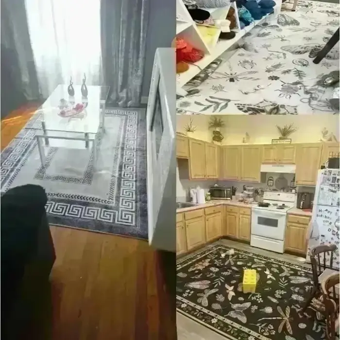 NOUVEAU Tapis de sol antidérapant en polyester motif billet de 100 dollars