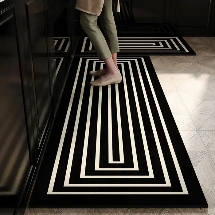 VIKAMA Lot de 2 tapis de cuisine antidérapants