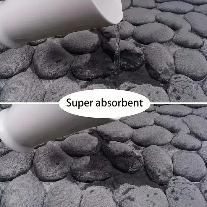 Tapis en velours gaufré à mémoire de forme