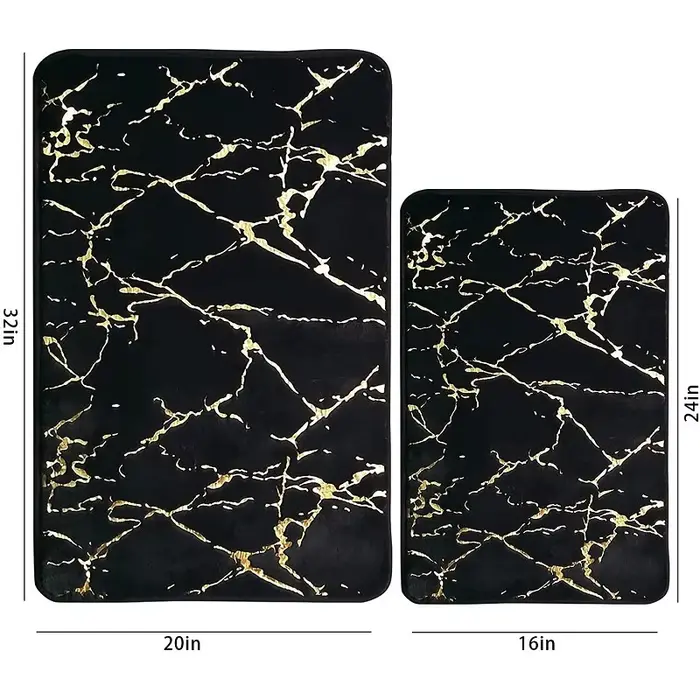 Inyahome – tapis de salle de bain en marbre