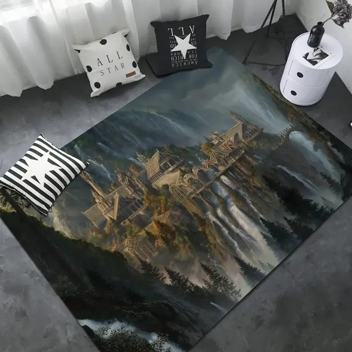 L-Lords – tapis de couloir avec anneaux de jeu, rétro, choix Multiple, pour salon, cuisine, antidéra