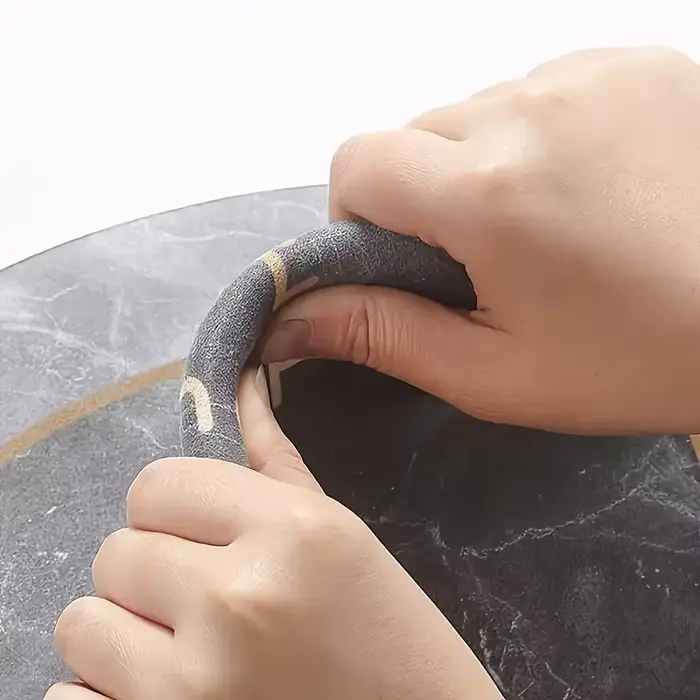 Tapis de salle de bain carré avec imprimé en terre de diatomées
